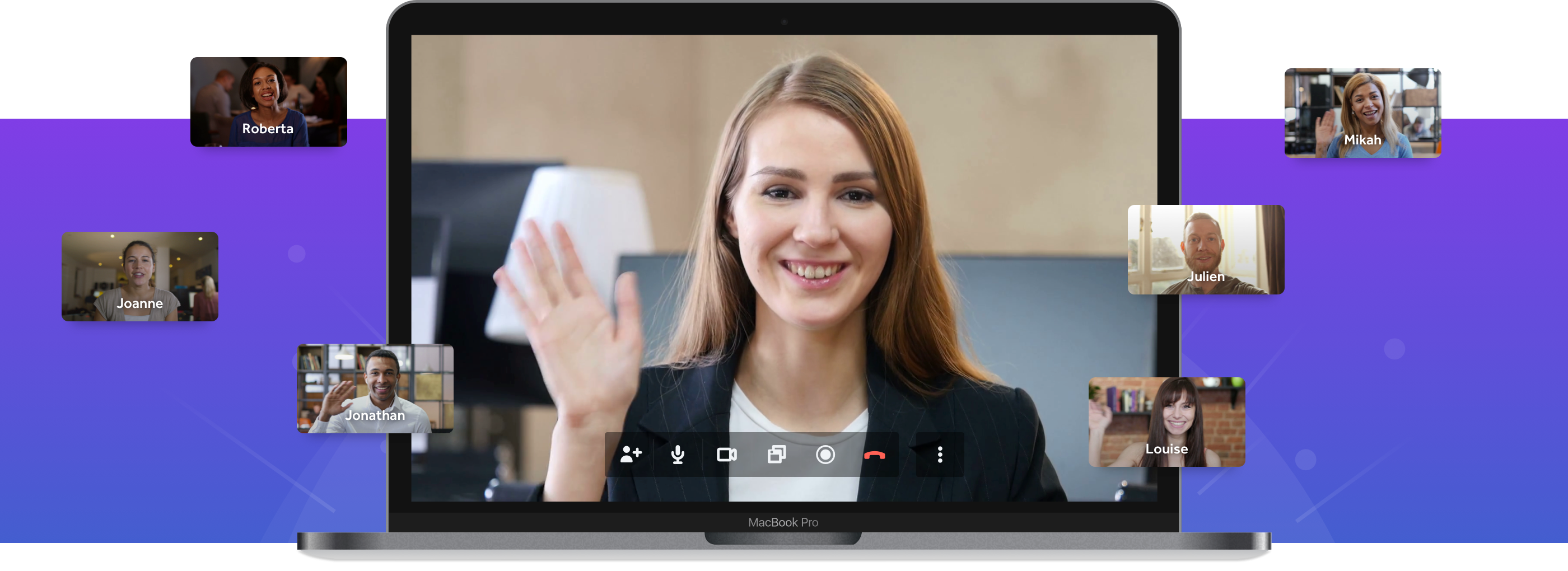 Anywhere.Link desktop call experience hero