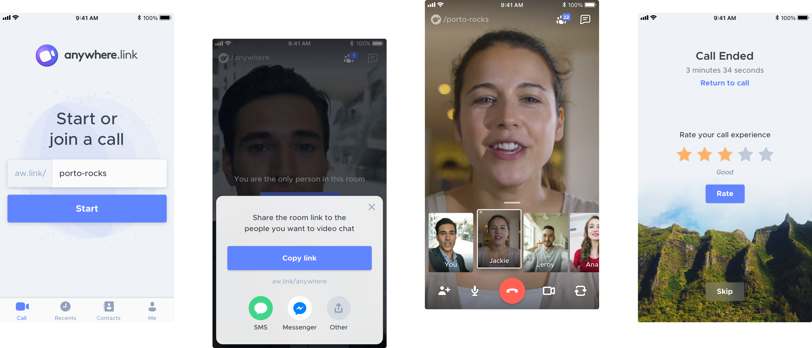 Anywhere.Link web and mobile product overview