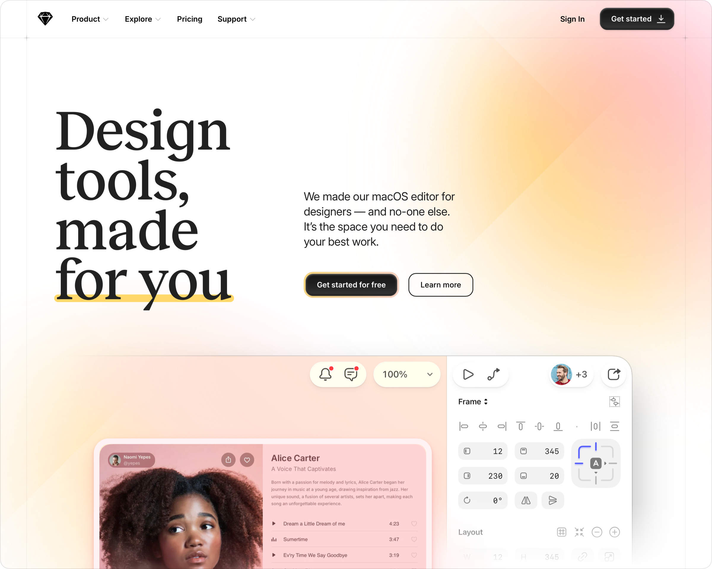 Marketing homepage redesign hero montage